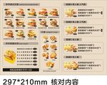 美味汉堡菜单展示