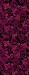 大牌深紫色花卉图案