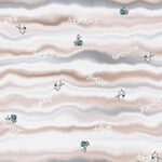 波浪纹理花卉图案背景