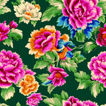 多彩花卉图案绚丽绽放