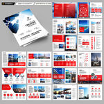 红色企业宣传册