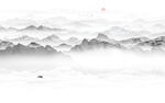 水墨画山水