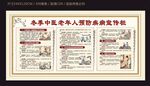 冬季中医老年人预防疾病宣传栏