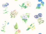 水彩花卉图案设计素材