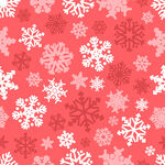 红色雪花图案背景