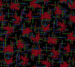 抽象线条数码印花