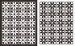 黑白几何花纹图案设计