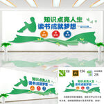 读书主题文化墙 