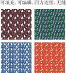 长筒袜 雪人  圣诞装饰图案