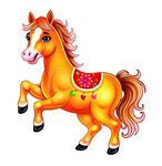 可爱卡通小马形象