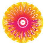 绚丽多彩圆形曼陀罗图案