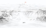 中式水墨山水