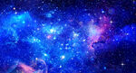 蓝色星空图