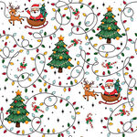 圣诞元素无缝图案设计