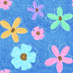 多彩花卉图案背景