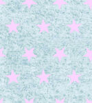 淡蓝底粉色星星梦幻图案