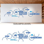 科技公司发光标语背景墙