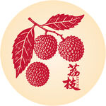 圆形荔枝图案设计元素