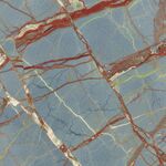 蓝红相间大理石纹理