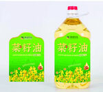 瓶装菜籽油及包装展示