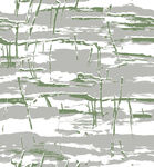 抽象线条构成的灰白绿画面