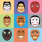 韩国朝鲜族传统面具