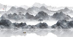 水墨画山水