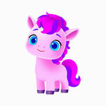 手绘矢量卡通马