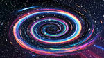 彩色宇宙旋涡