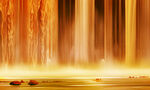 金色瀑布壁画