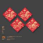 2026马年福马春玻璃贴布置