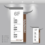 中式复古楼层索引牌