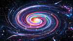 绚丽宇宙星空旋涡吊顶