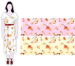 花卉图案女士连体裤设计图