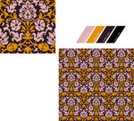 复古花卉图案设计素材