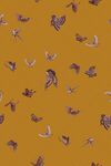 黄色背景飞鸟图案纹理