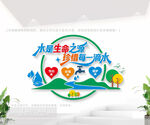 水是生命之源文化墙