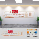 让学习成为一种习惯阅读文化墙