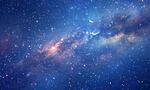 蓝色宇宙星空背景图素材