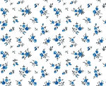 蓝白花卉图案背景