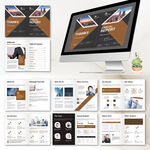 商务画册InDesign模板