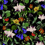 多彩花卉图案自然之美