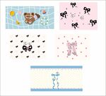 可爱动物图案设计素材