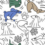 卡通动物图案背景设计