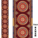 中式传统婚礼地毯T台图案