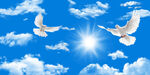 蓝天白云