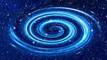 蓝色旋涡宇宙星空
