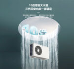空气能10倍大水量空调外机展示