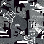 黑白几何抽象艺术图案