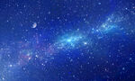蓝色星空天花软膜背景